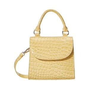 🍒NEW The Drop Diana Cross Body Top Handle Crocodile-Embossed Mini-Bag in Butter